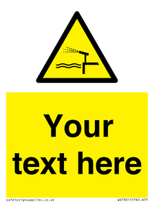 Custom warning water cannon